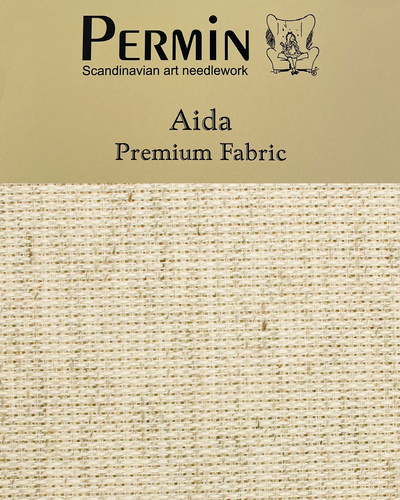 Aida 14"/5,4tr, 43 x 50 cm, naturmeleret (C357/50)