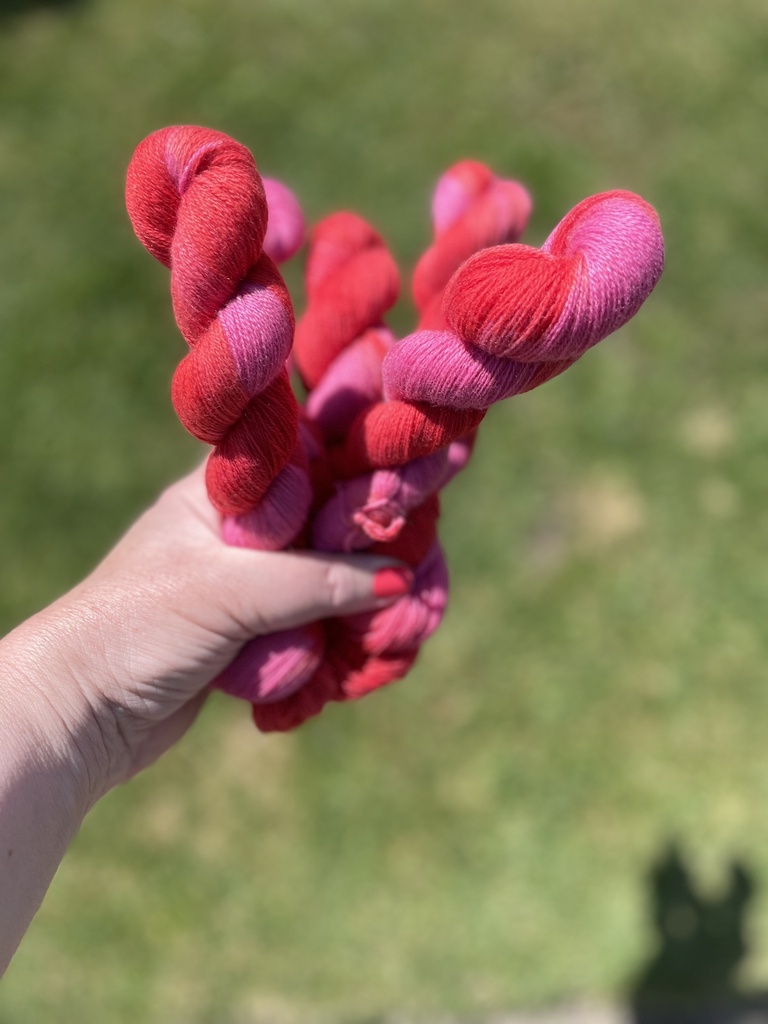 Cashmere Lace, håndfarvet
