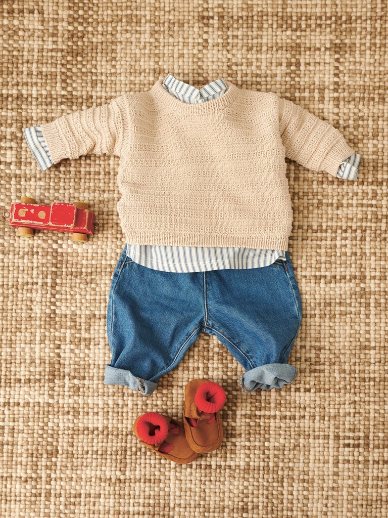 2407-01 Fillip Sweater, Diaper Pants & Bonnet Baby