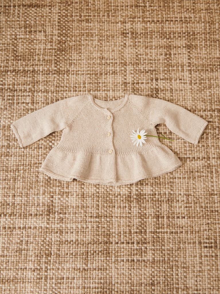 2407-07 DINA PEPLUM CARDIGAN BABY