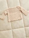 2413-02 Lilja cardigan, diaper pants, tights & bonnet baby