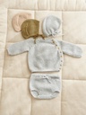 2413-05 April cardigan, pants & bonnet baby