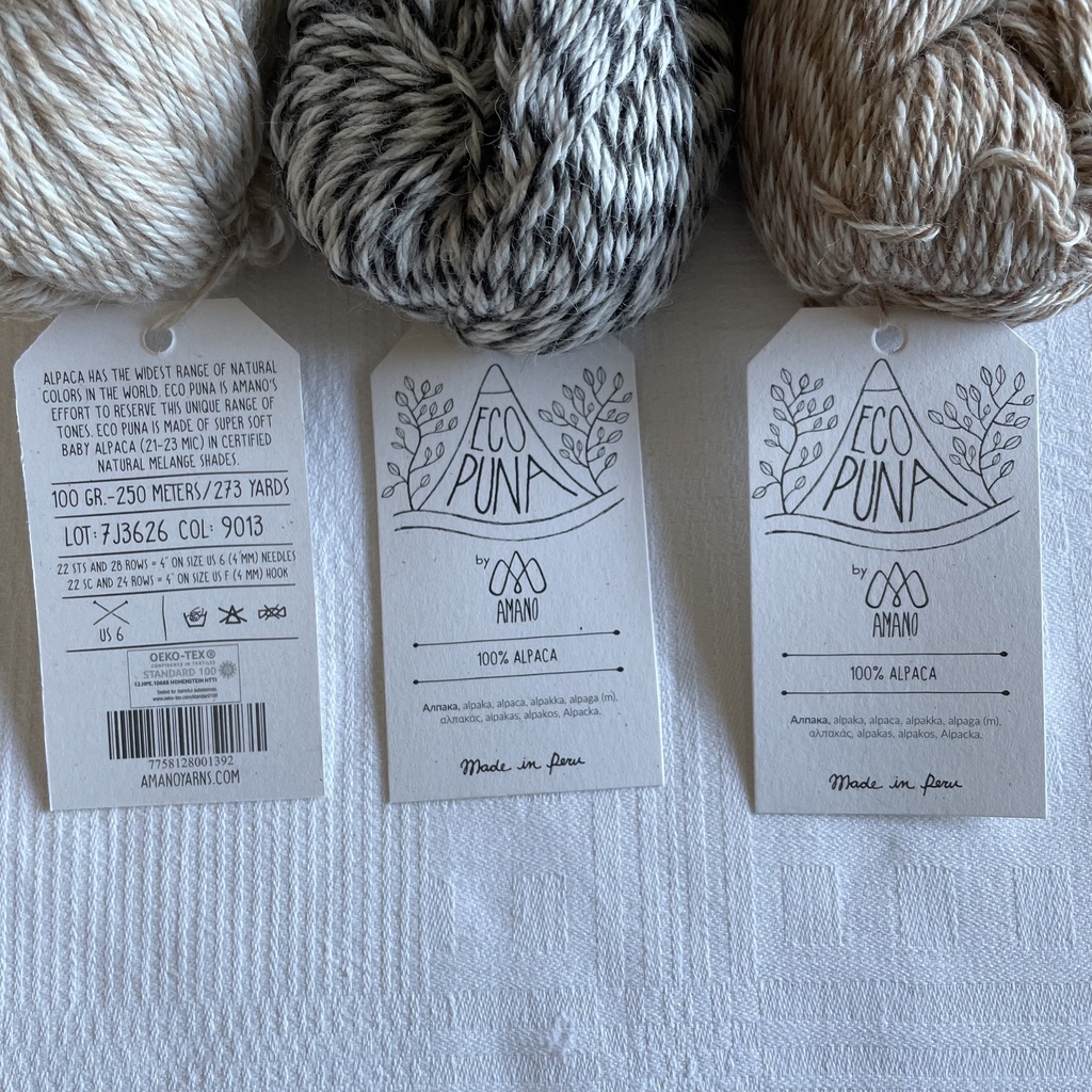 Amano Eco Puna ufarvet babyalpakka 100g