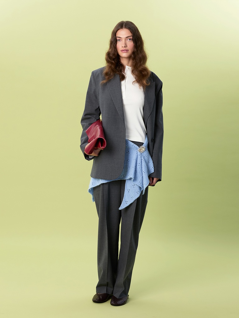 2607-03 Miu Pointelle Shawl