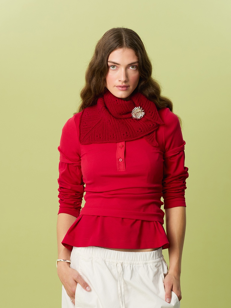 2607-03 Miu Pointelle Shawl