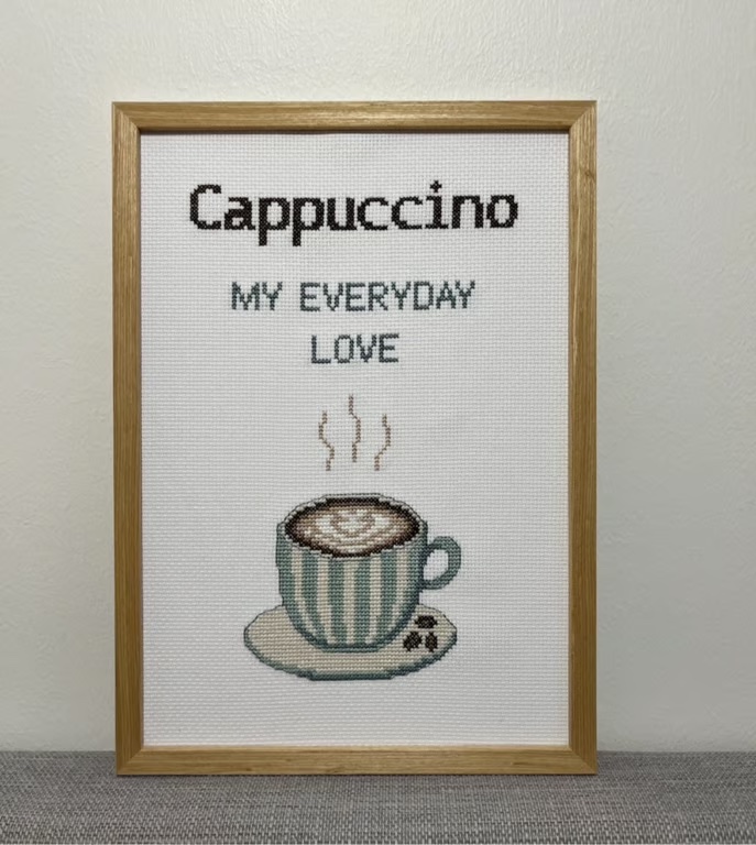 Cappuccino billede, Pomp Stitch  
