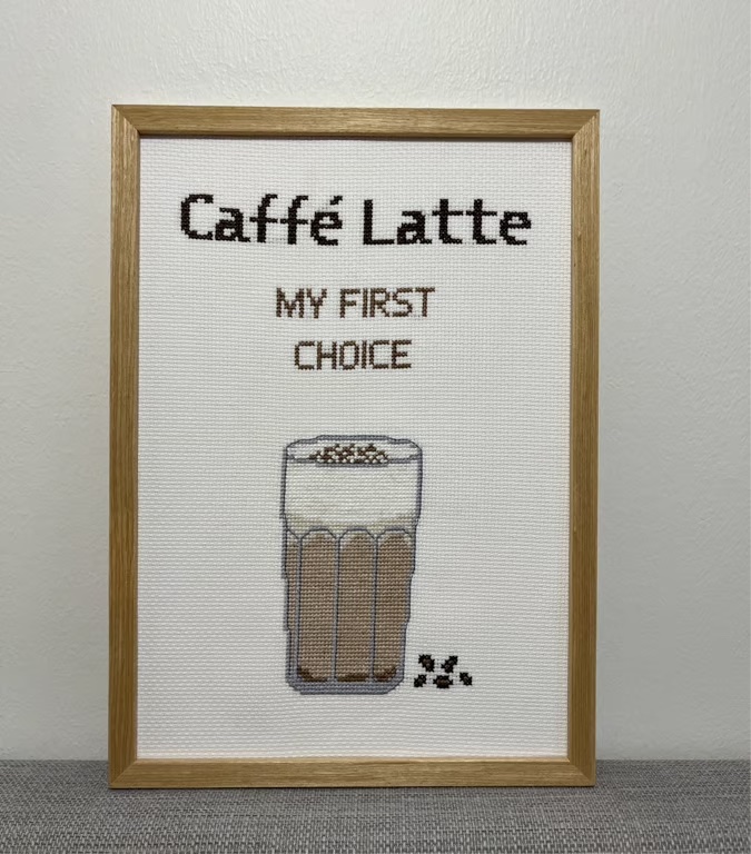 Caffe Latte billede, Pomp Stitch   
