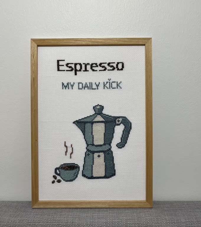 Espresso billede, Pomp Stitch    