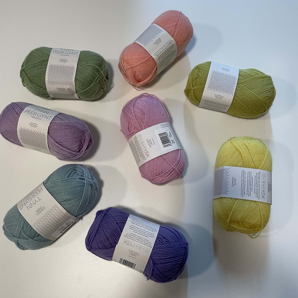 Tynn Peer Gynt, udgåede farver, byttes ikke og tages ikke retur