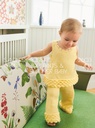 2603-07 Rosette Top, Pants & Bloomer Baby