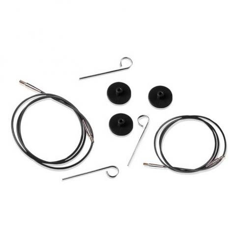 Wirer u/svirvel, til KnitPro og Lykke