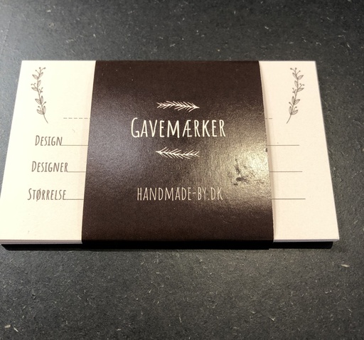 Handmade by Gavemærke/vaskeanvisning