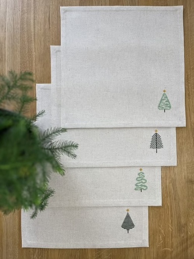 Grøn jul - 4 stk servietter 2038-1 fra Pomp Stitch