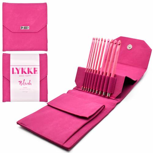 Crochet Gift Set, Fuchsia Denim