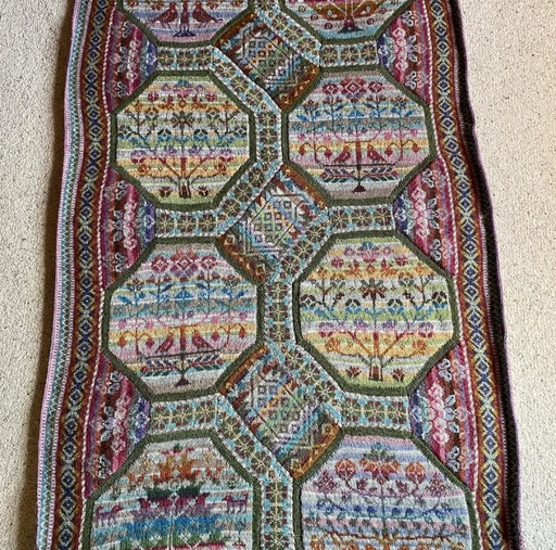 Marie Wallin Fairisle Club 10, Tree of Life Throw