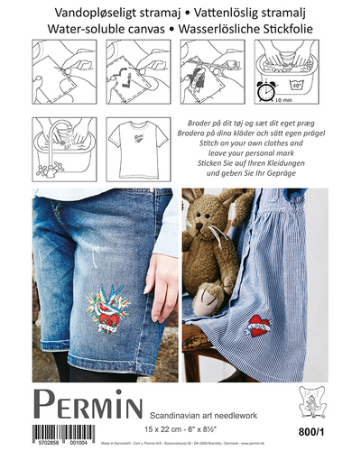  Vandopløselig stramaj 15 x 22 cm, 5,4/14" (800/1)