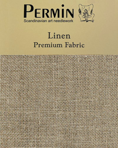 Linen/hørlærred 26"/10tr, 46 x 46 cm, ubleget (CL075/01)  