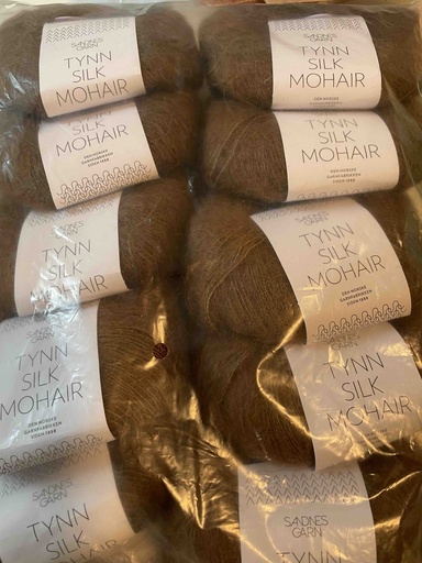 10 nøgler Tynn Silkmohair i en pose
