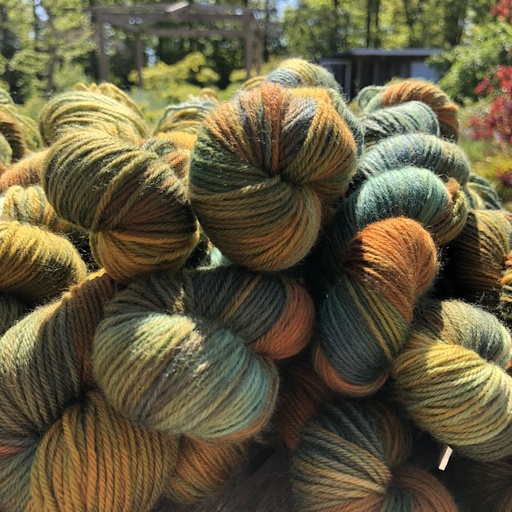 Flittiglises Socks, håndfarvet sw merino og polyamid